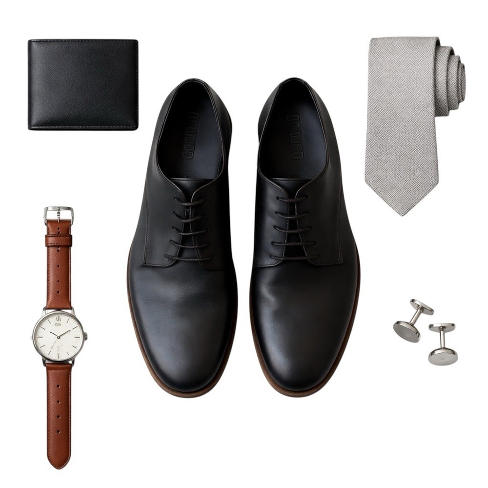 Camper Black Leather Oxford Dress Shoes EU 41 | Men's Minimalist Derby Lace-Up